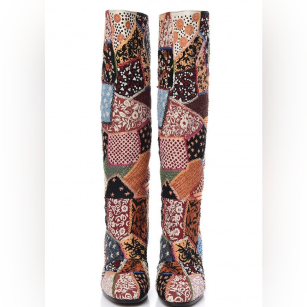 *SOLD*CHRISTIAN DIOR BEADED BOOTS - Picture 3 of 16